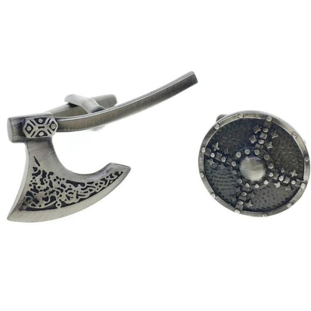 Viking Axe & Shield Cufflinks